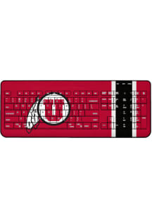 Utah Utes Stripe Wireless USB Keyboard Computer Accessory