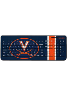 Virginia Cavaliers Stripe Wireless USB Keyboard Computer Accessory
