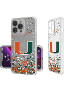 Miami Hurricanes iPhone Confetti Phone Cover