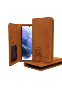 South Carolina Gamecocks Galaxy Woodburned Folio Phone Cover
