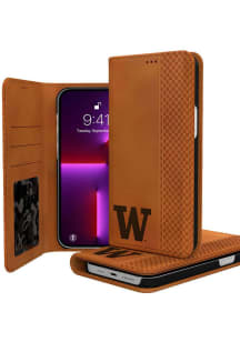 Washington Huskies iPhone Woodburned Folio Phone Cover