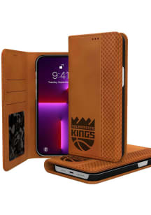 Sacramento Kings iPhone Woodburned Folio Phone Cover
