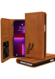 San Antonio Spurs iPhone Woodburned Folio Phone Cover