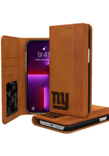 New York Giants iPhone Woodburned Folio Phone Cover
