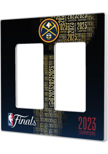 Denver Nuggets 2023 NBA Finals Champions Double Rocker Light Switch Cover