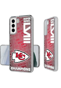 Kansas City Chiefs Super Bowl LVIII Champions Galaxy Clear Phone Cover