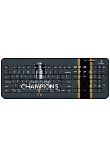 Vegas Golden Knights 2023 Stanley Cup Champions Wireless Keyboard Computer Accessory