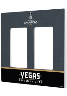 Vegas Golden Knights 2023 Stanley Cup Champions Double Rocker Light Switch Cover