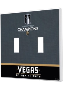 Vegas Golden Knights 2023 Stanley Cup Champions Double Toggle Light Switch Cover