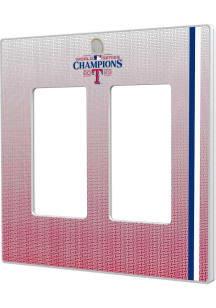 Texas Rangers 2023 World Series Champions Double Rocker Light Switch Cover