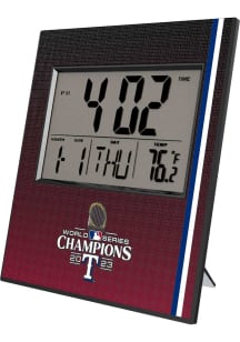 Texas Rangers 2023 World Series Champions Wall Clock
