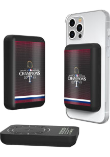 Texas Rangers 2023 World Series Champions Wireless Magentic Power Bank Phone Charger