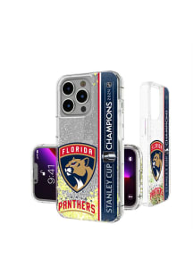 Florida Panthers NHL Stanley Cup Champions 2024 iPhone Glitter Phone Cover