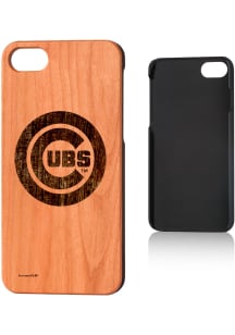 Chicago Cubs iPhone 7/8 Woodburned Cherry Wood Phone Cover