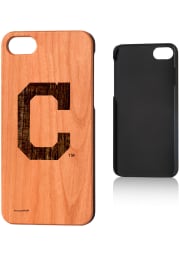 Cleveland Indians iPhone 7/8 Woodburned Cherry Wood Phone Cover