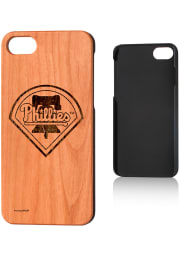 Philadelphia Phillies iPhone 7/8 Woodburned Cherry Wood Phone Cover
