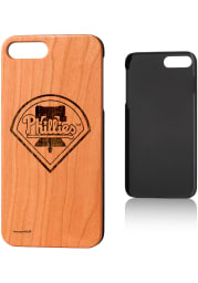 Philadelphia Phillies iPhone 7+/8+ Woodburned Cherry Wood Phone Cover