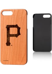 Pittsburgh Pirates iPhone 7+/8+ Woodburned Cherry Wood Phone Cover