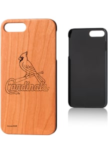 St Louis Cardinals iPhone 7+/8+ Woodburned Cherry Wood Phone Cover