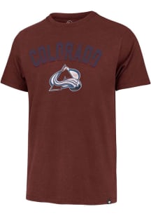 47 Colorado Avalanche Burgundy Franklin Short Sleeve Fashion T Shirt