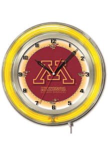 Minnesota Golden Gophers 19in Neon Wall Clock