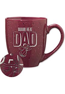 Miami Heat Dad 16oz Speckle Ceramic Mug - Red
