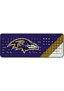 Baltimore Ravens Stripe Wireless USB Keyboard Computer Accessory