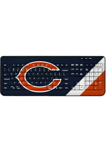 Chicago Bears Stripe Wireless USB Keyboard Computer Accessory