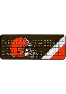 Cleveland Browns Stripe Wireless USB Keyboard Computer Accessory