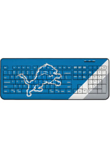 Detroit Lions Stripe Wireless USB Keyboard Computer Accessory