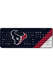 Houston Texans Stripe Wireless USB Keyboard Computer Accessory