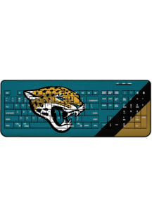 Jacksonville Jaguars Stripe Wireless USB Keyboard Computer Accessory