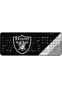 Las Vegas Raiders Stripe Wireless USB Keyboard Computer Accessory