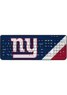 New York Giants Stripe Wireless USB Keyboard Computer Accessory
