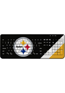 Pittsburgh Steelers Stripe Wireless USB Keyboard Computer Accessory
