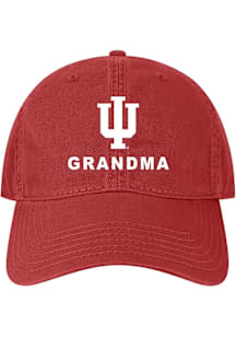 Indiana Hoosiers Grandma Twill Adjustable Hat - Red