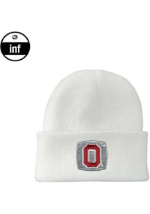 LogoFit Ohio State Buckeyes INF Northpole Cuffed Baby Knit Hat - White