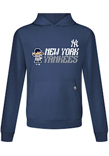 Levelwear New York Yankees Mens Navy Blue Relay 8-Bit Baseball Hood