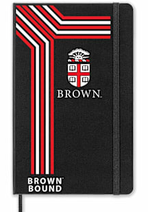 Brown Bears School Bound team logo Notebook and Folder - Black