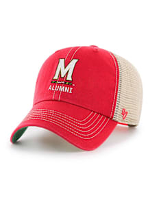 47 Red Maryland Terrapins Alumni Trawler Adjustable Hat