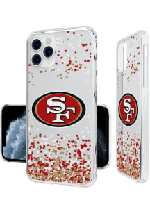 San Francisco 49ers iPhone 11 Pro Max Clear Glitter Phone Cover