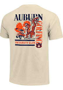 Auburn Tigers Ivory Golf Course Mascot Short Sleeve T Shirt