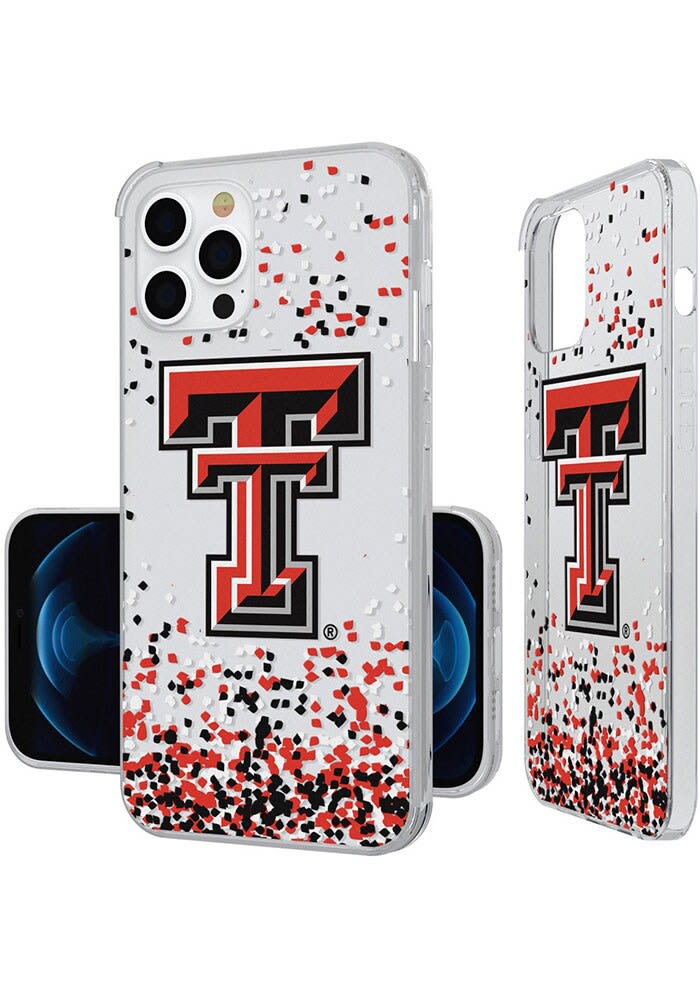 Texas Tech Red Raiders iPhone 12 Pro Max Clear Glitter Phone Cover