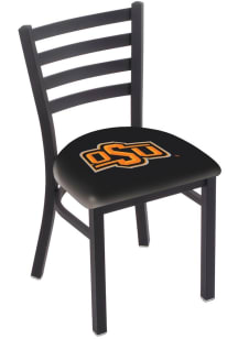 Oklahoma State Cowboys Stationary Black Wrinkle Finish Pub Stool - Black