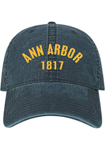 Michigan Wolverines Navy Blue Terra Twill Adjustable Adjustable Hat