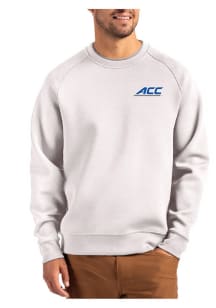 Cutter and Buck ACC Mens Grey Roam Long Sleeve Crew Sweatshirt
