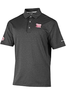 Columbia Oklahoma Sooners Mens Black Sand Tee 2 Loc Short Sleeve Polo