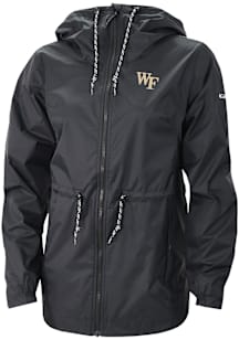 Columbia Wake Forest Demon Deacons Womens Black Heat Seal Lily Park Light Weight Jacket
