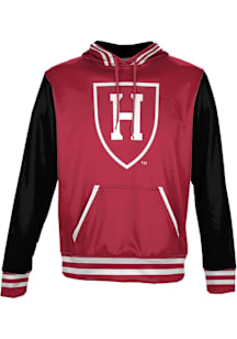 ProSphere Harvard Crimson Mens Crimson Letterman Long Sleeve Hoodie