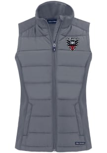 Cutter and Buck DC United Womens Graphite Evoke Vest
